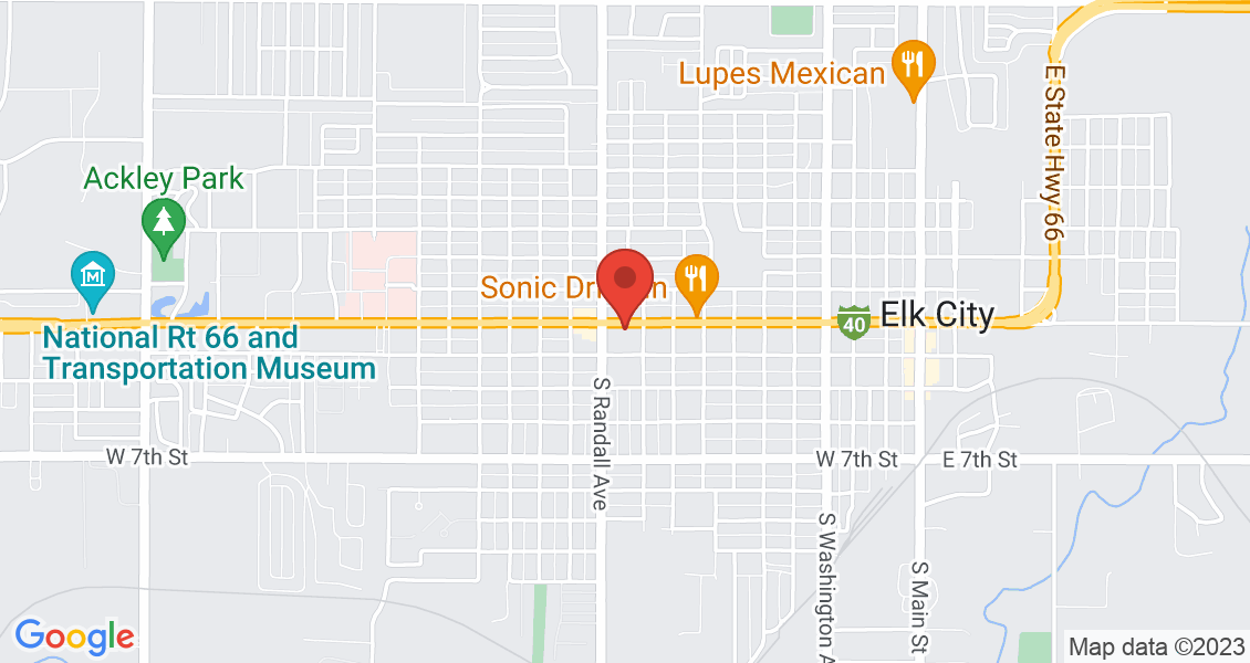 Google Map for 1012 W 3rd St Elk City, OK, 73644